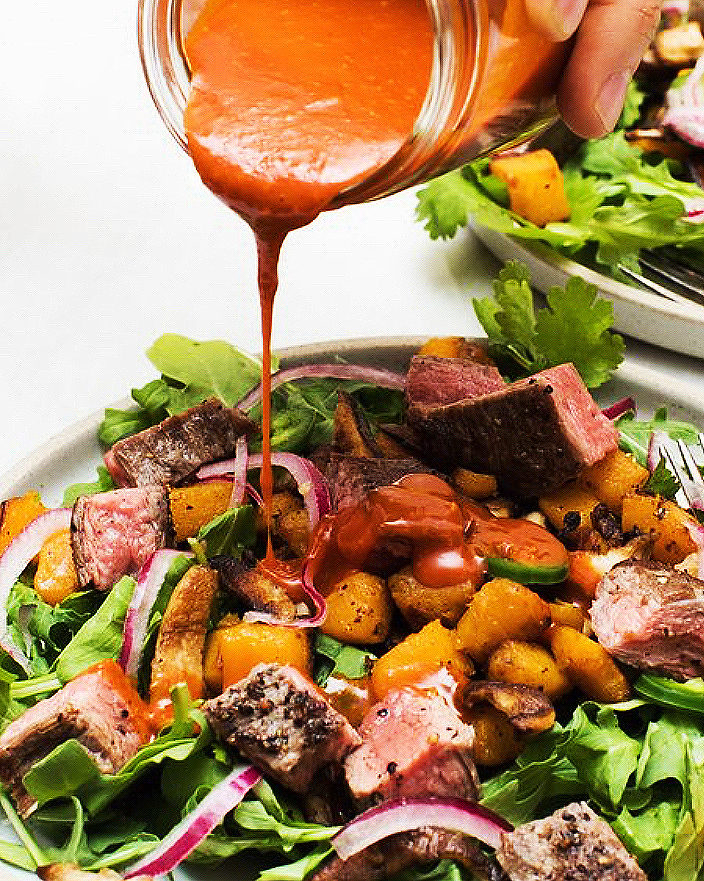 Flank Steak Salad with Gochujang Dressing_MidPage – 1