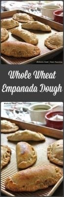Whole Wheat Empanada Dough is a recipe you want in your backpocket! Stuff this dough with chicken, beef, veggies - even scrambled eggs. Made for baking instead of frying, this dough is a healthy alternative for dinner. Super easy, make totally in the food processor. Get the recipe at www.wholefoodrealfamilies.com. 