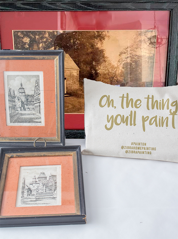 how to paint picture frames