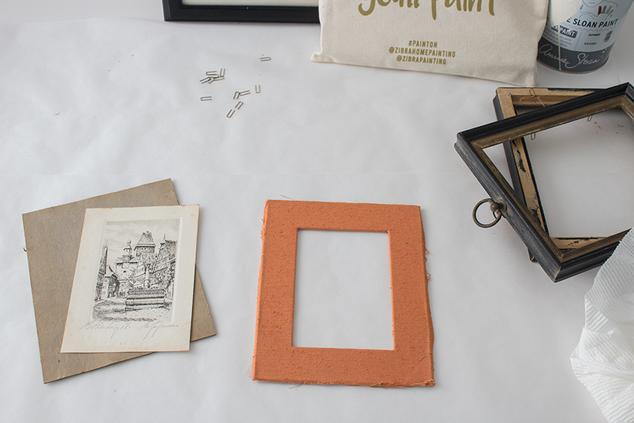 how to take apart a picture frame for painting
