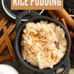 A bowl of coconut rice pudding