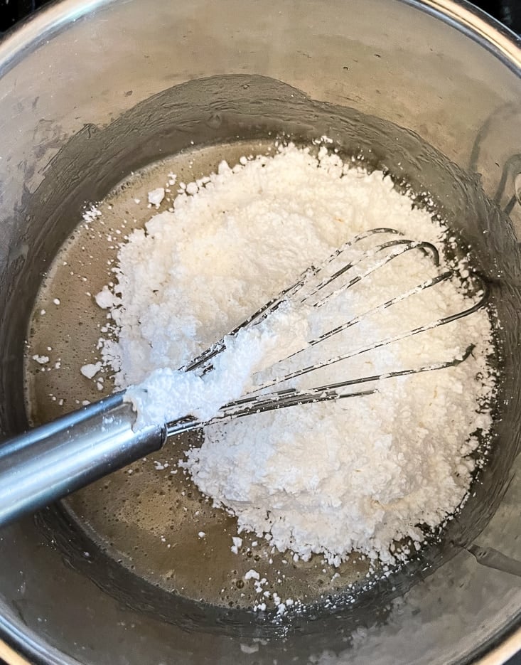 powdered sugar in corn syrup for popcorn balls
