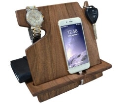 24 Best Christmas Gifts For Your Hubby Wood Phone Docking Station