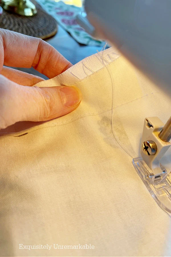 Sewing Up The Sides Of A Curtain Valance