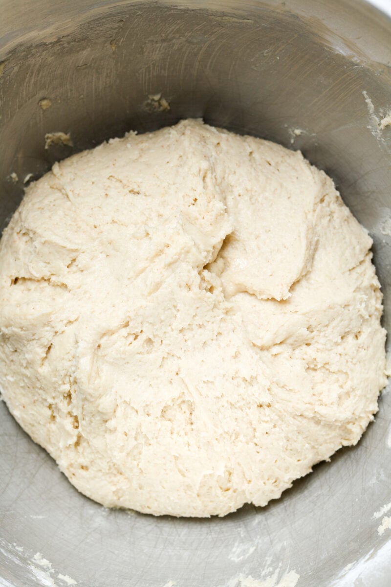 Ball of sticky dough.