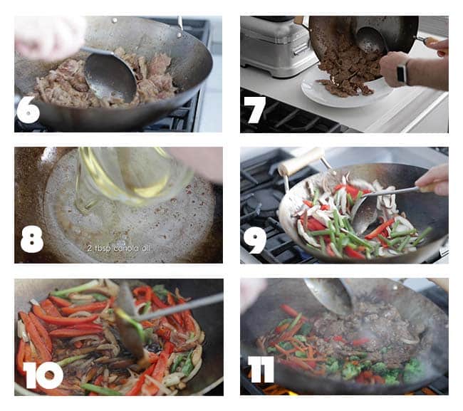 step by step procedures for making a beef stir fry