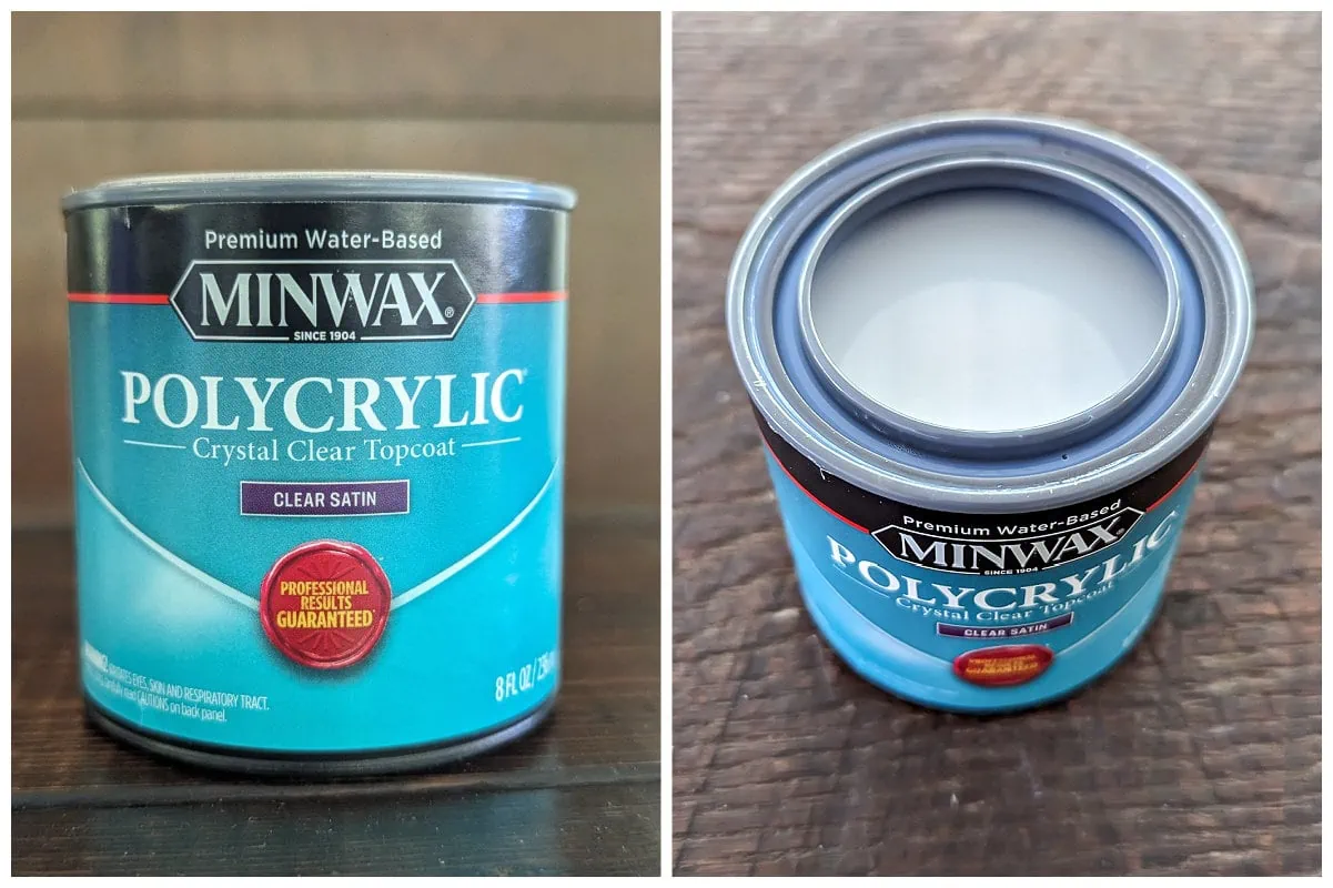 can of minwax polycrylic.