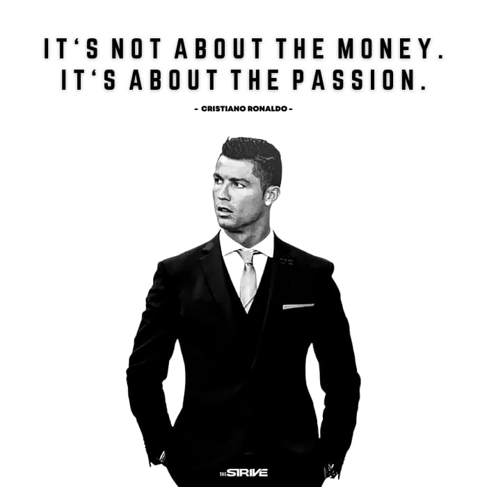 Ronaldo Self-Made Millionaire Quote
