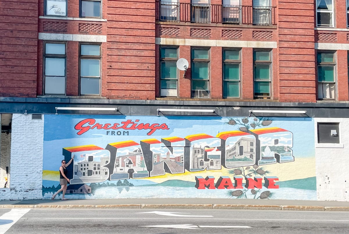 Bangor greetings mural