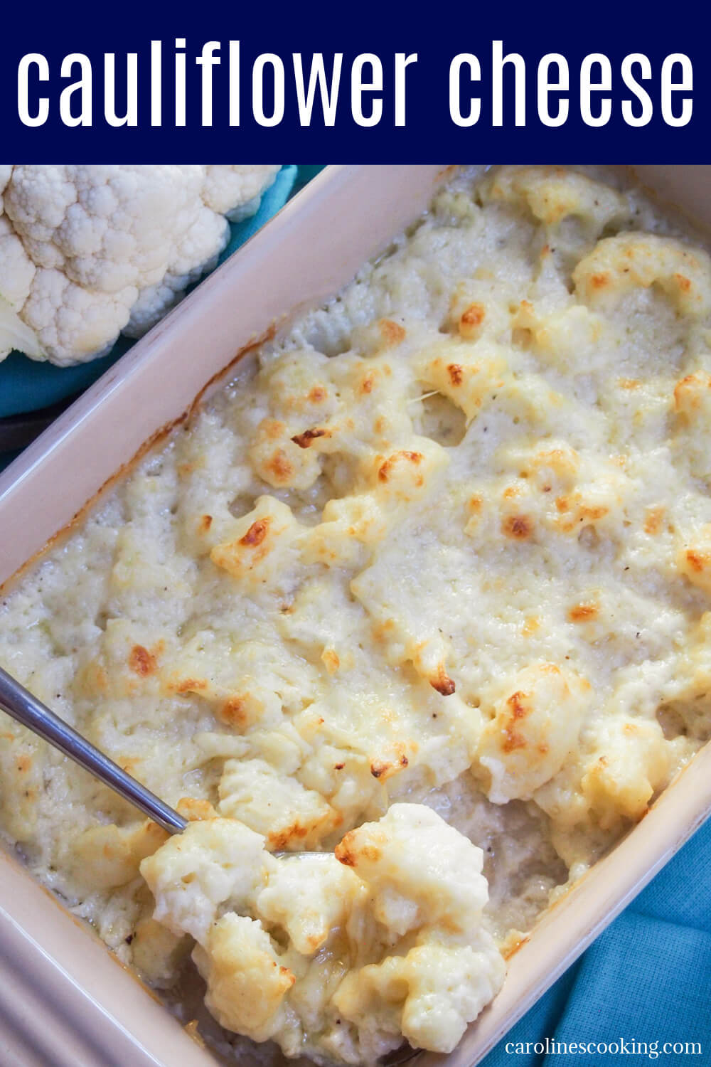 Cauliflower cheese is a classic British side dish that pairs perfectly with a roast, but also with a range of other dishes. It's easy, tasty and wonderfully comforting.