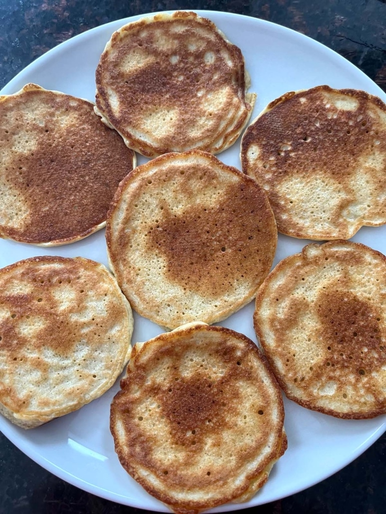 plate of Cottage Cheese Pancakes