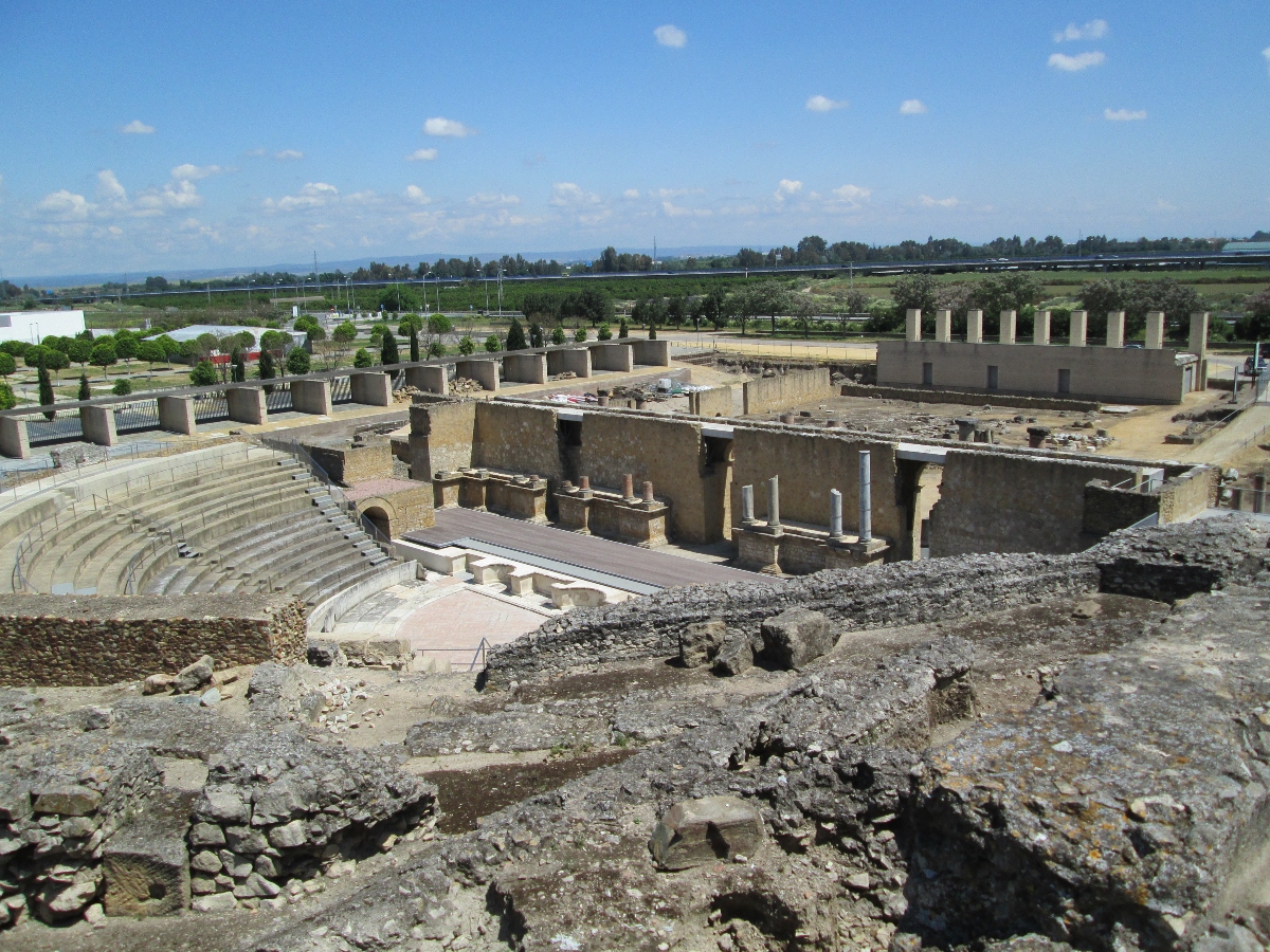 view of roman ruins of italica things to do in seville 