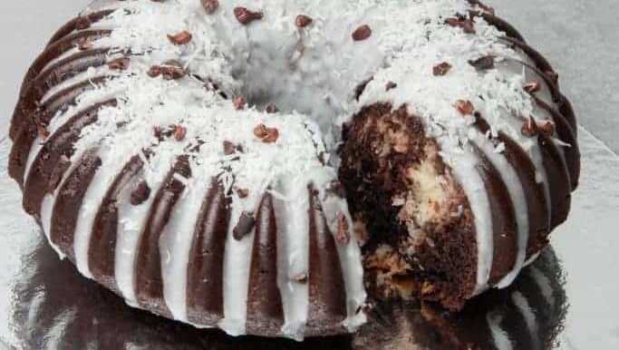 Coconut Chocolate Bundt Cake.