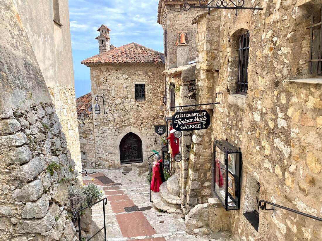 Medieval streets in Vieux Eze France